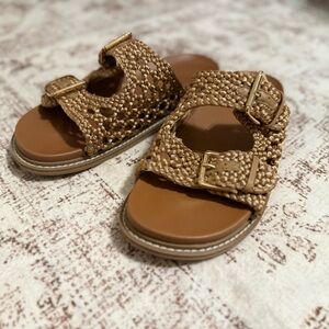 Kids Brown Sandals with Buckles